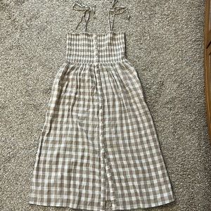 Brown plaid dress size M